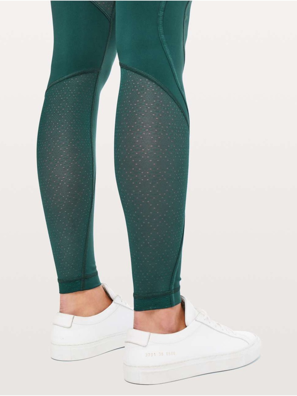 Women’s Lululemon Wunder Under High-Rise Tight Mesh 28" Royal Emerald Size 2 - Picture 4 of 15